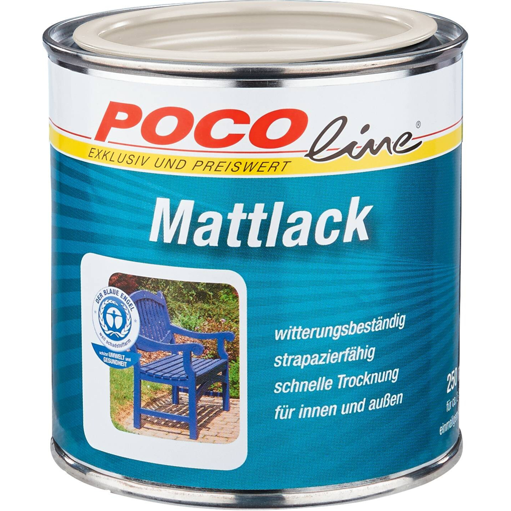 POCOline Mattlack cremeweiß seidenmatt ca. 0,25 l
