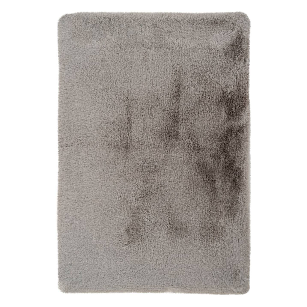 Kayoom Hochflorteppich Badematte Rabbit 325 hellgrau B/H/L: ca. 40x3,5x60 cm