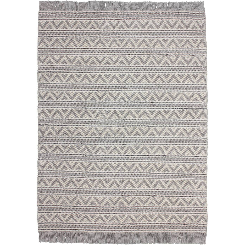 Kayoom Kurzflorteppich Natura 410 silber B/L: ca. 80x150 cm
