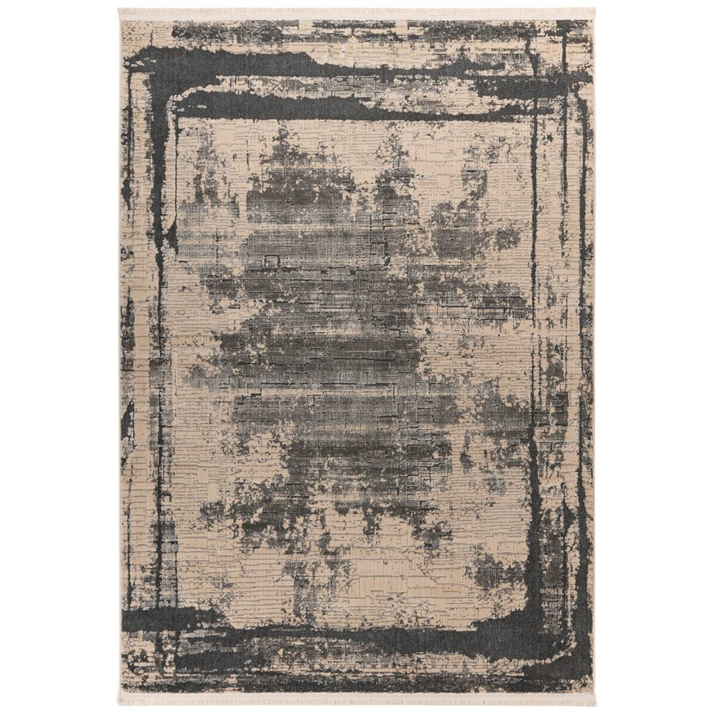 Kayoom Kurzflorteppich Adela 225 grau B/H/L: ca. 120x1,3x170 cm