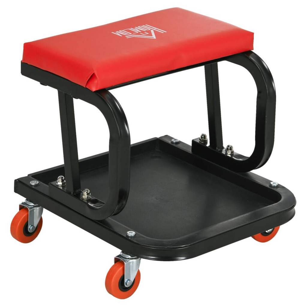 Werkstatthocker rot B/H/L: ca. 35x37x38 cm