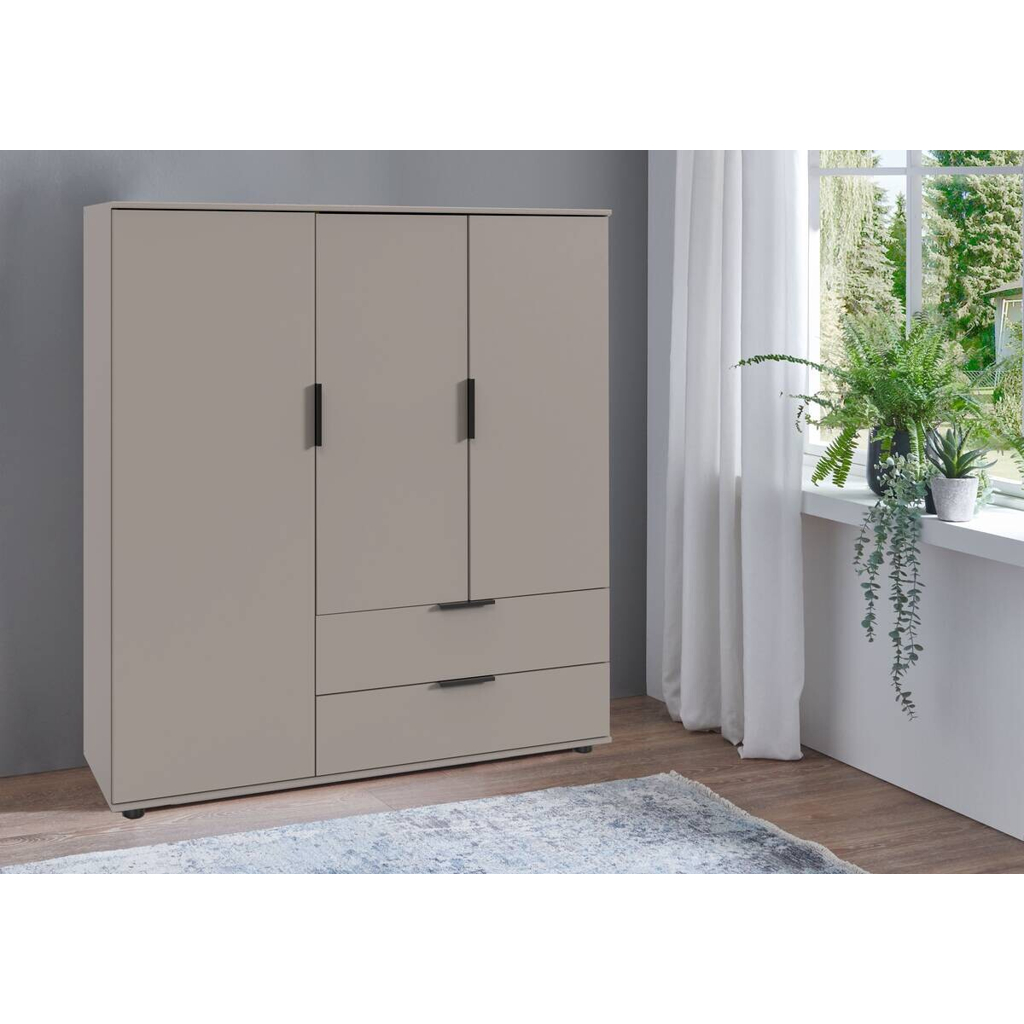 Kombikommode Easy Plus Black Sahara grau B/H/T: ca. 130x140x40 cm