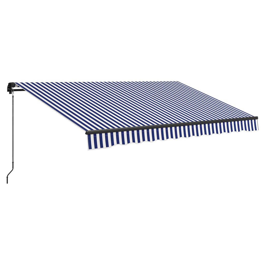 Outsunny Markise blau B/H: ca. 290x350 cm