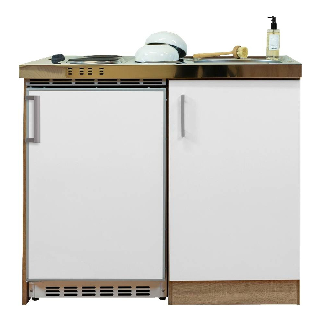 Respekta Miniküche 100 weiß matt B/H/T: ca. 100x87x60 cm 509050500