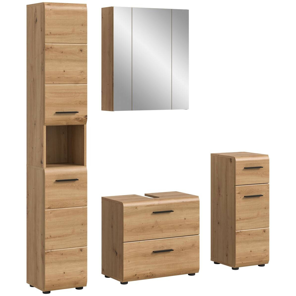 Badezimmer-Set Ice Artisan Oak Nachbildung B/H/T: ca. 150x185x30 cm