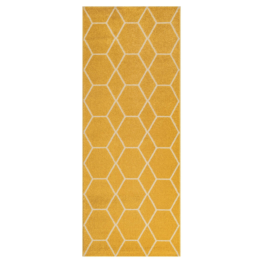 Sanat Teppich Trellis gelb B/L: ca. 80x200 cm