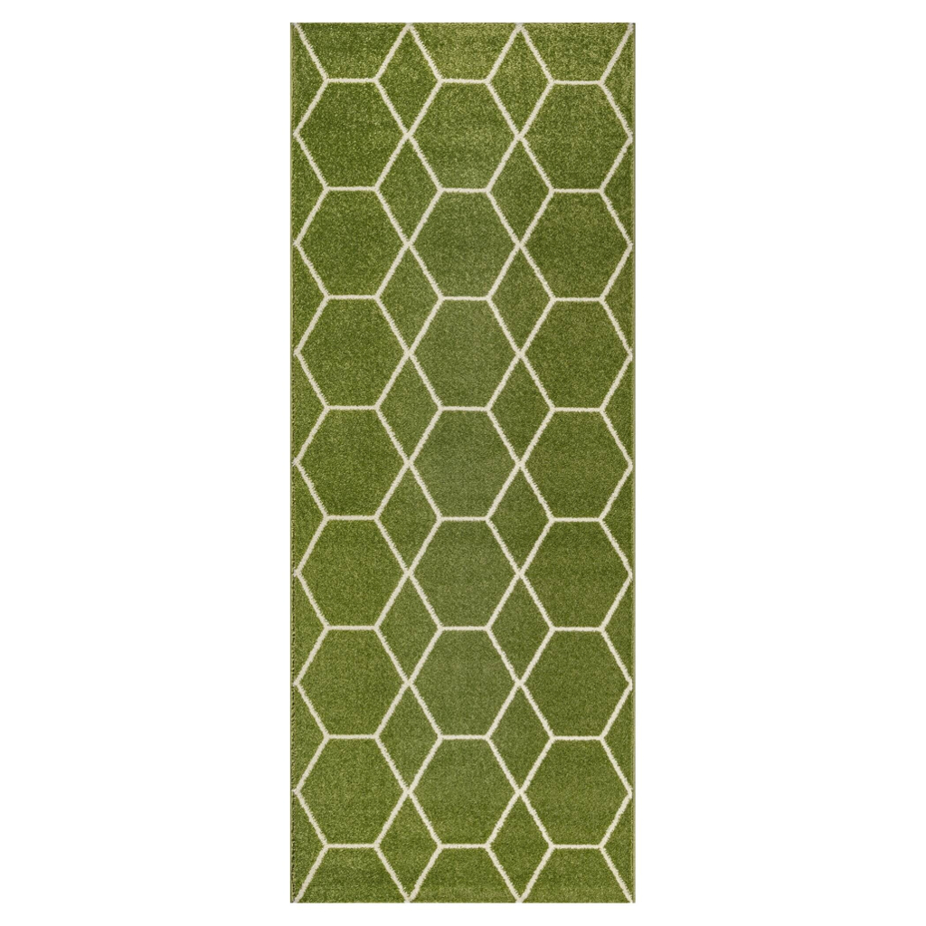 Sanat Teppich Trellis grün B/L: ca. 80x200 cm