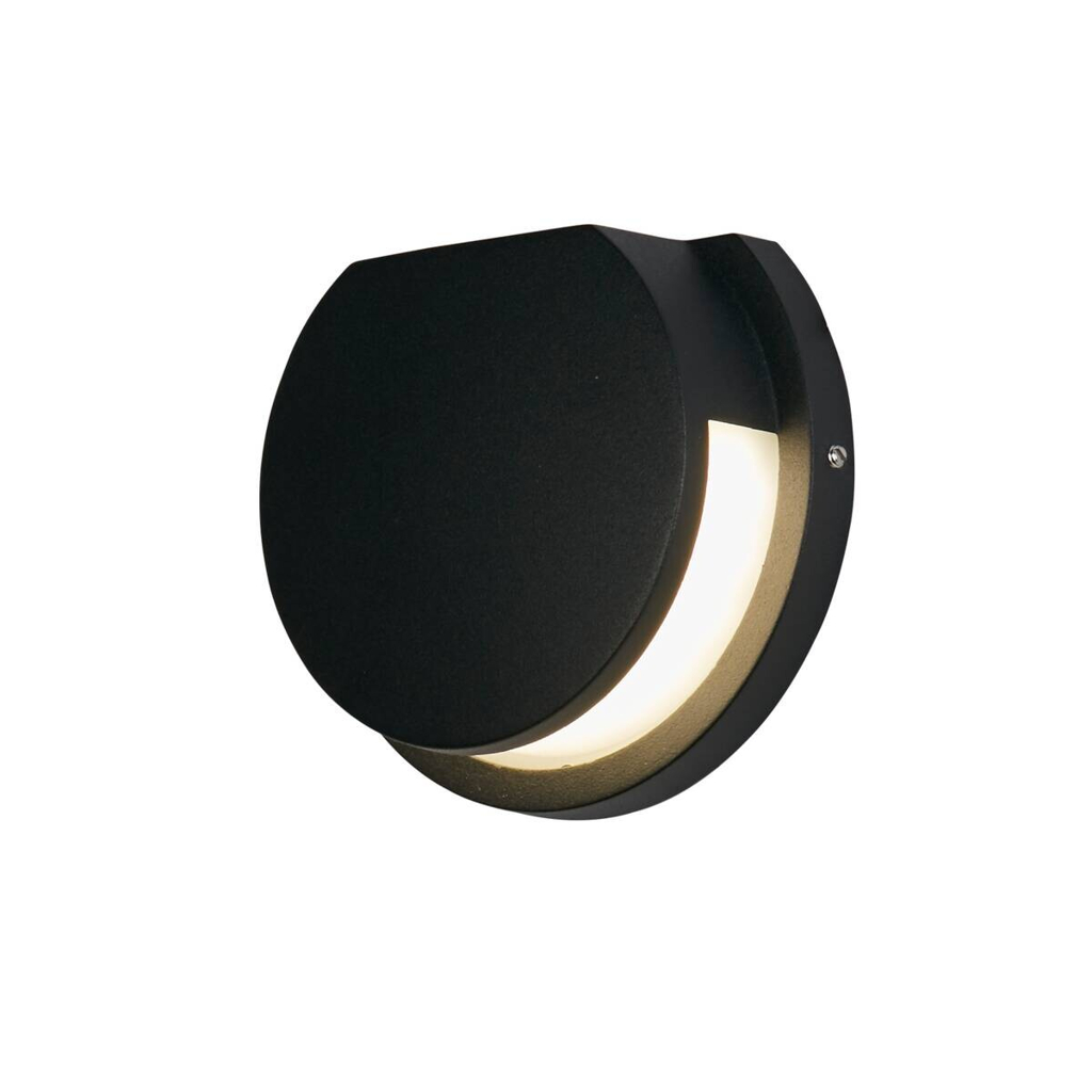 LED-Außenwandleuchte weiß schwarz B/H/T: ca. 14x12x4,8 cm
