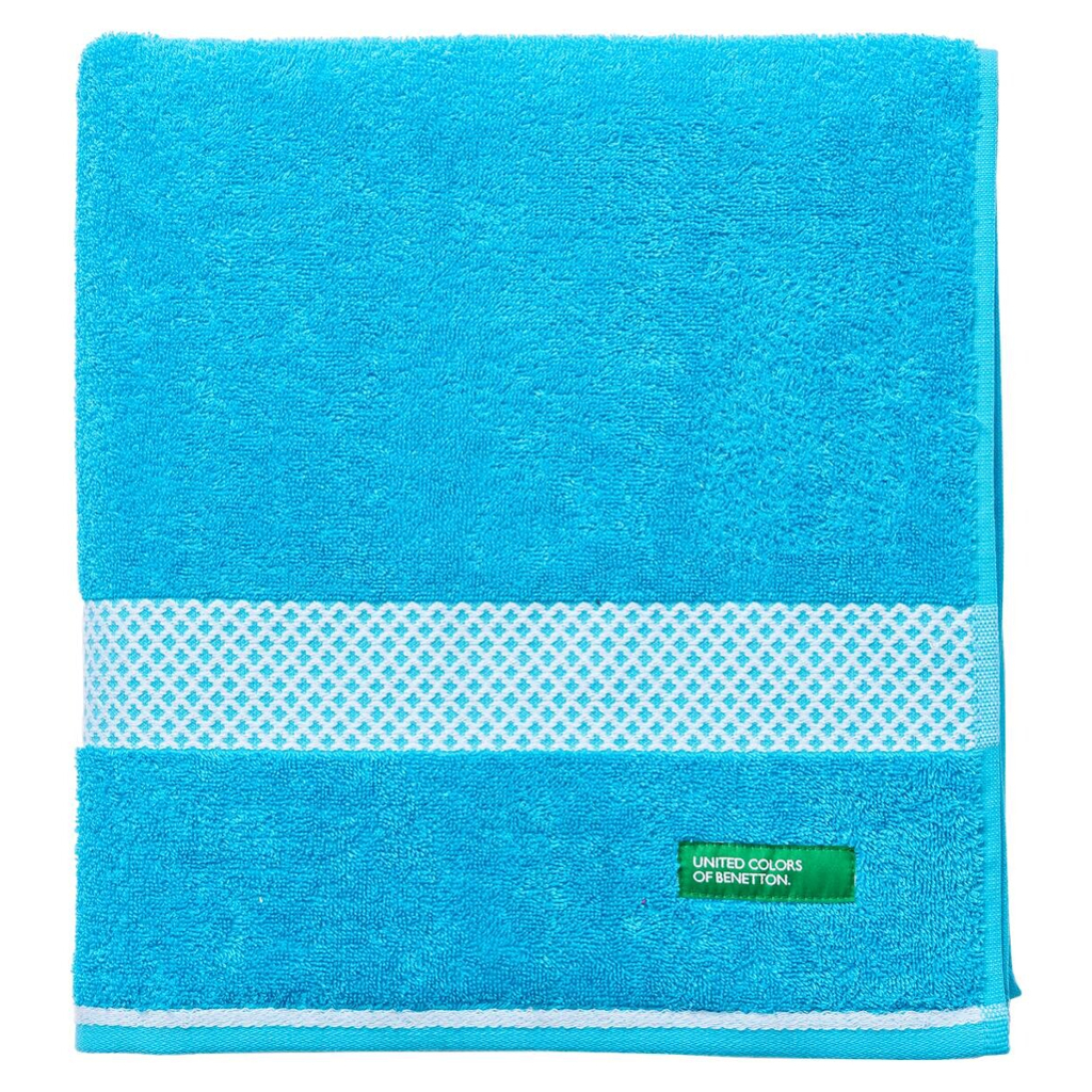 BENETTON Badetuch SUMMER blau Baumwolle
