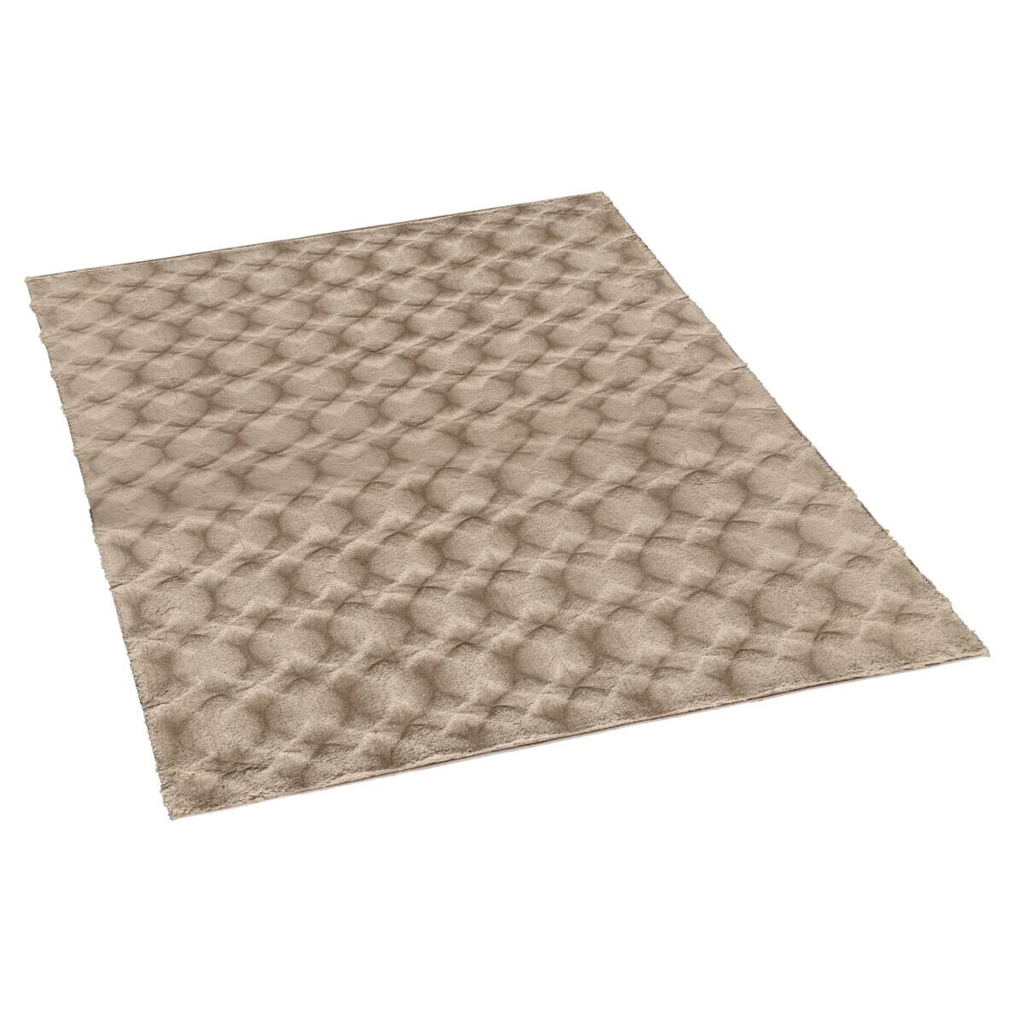 Fellimitat Diamond sand B/L: ca. 160x230 cm