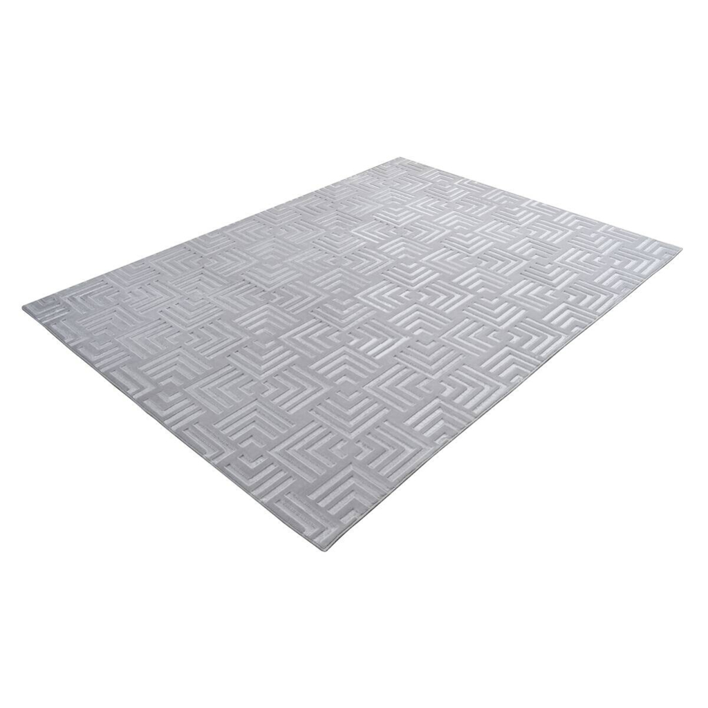 Kayoom Teppich Calma 325 silber B/L: ca. 160x220 cm