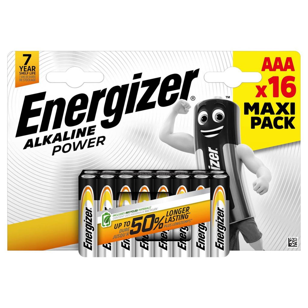 Energizer Batterie Power AAA/Micro (LR03) 16er Pack