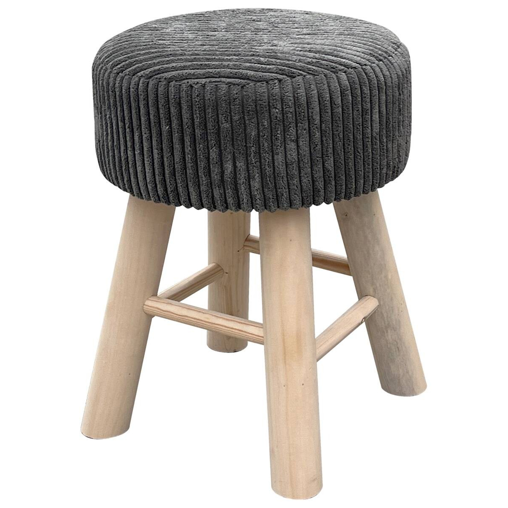 Hocker grau B/H/L: ca. 30x42x30 cm