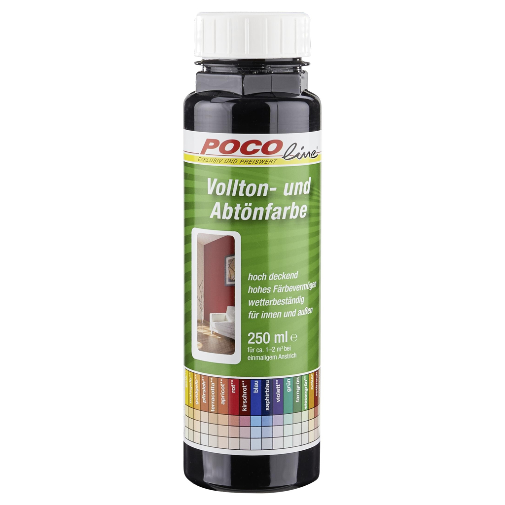 POCOline Vollton- und Abtönfarbe schwarz ca. 0,25 l