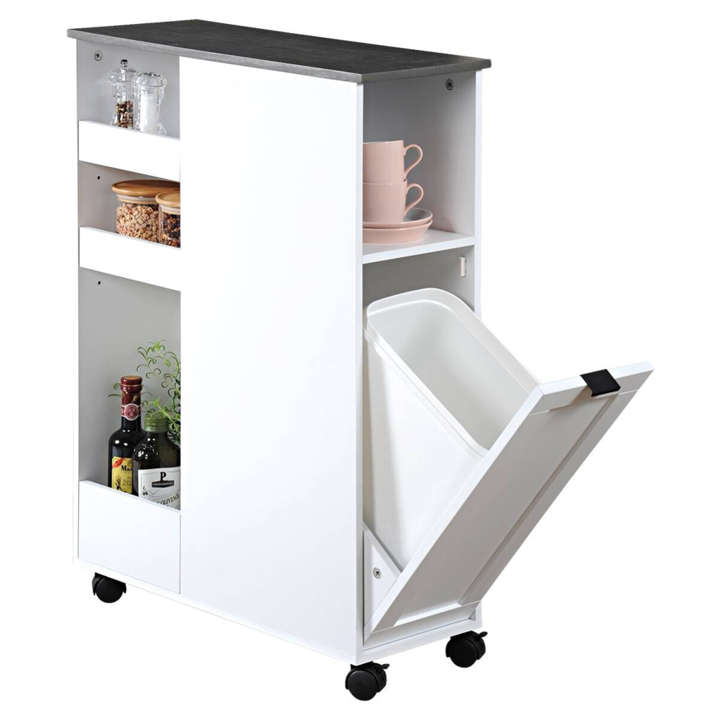 Kesper Nischenregal weiß Spanplatte B/H/L: ca. 25x86x60 cm