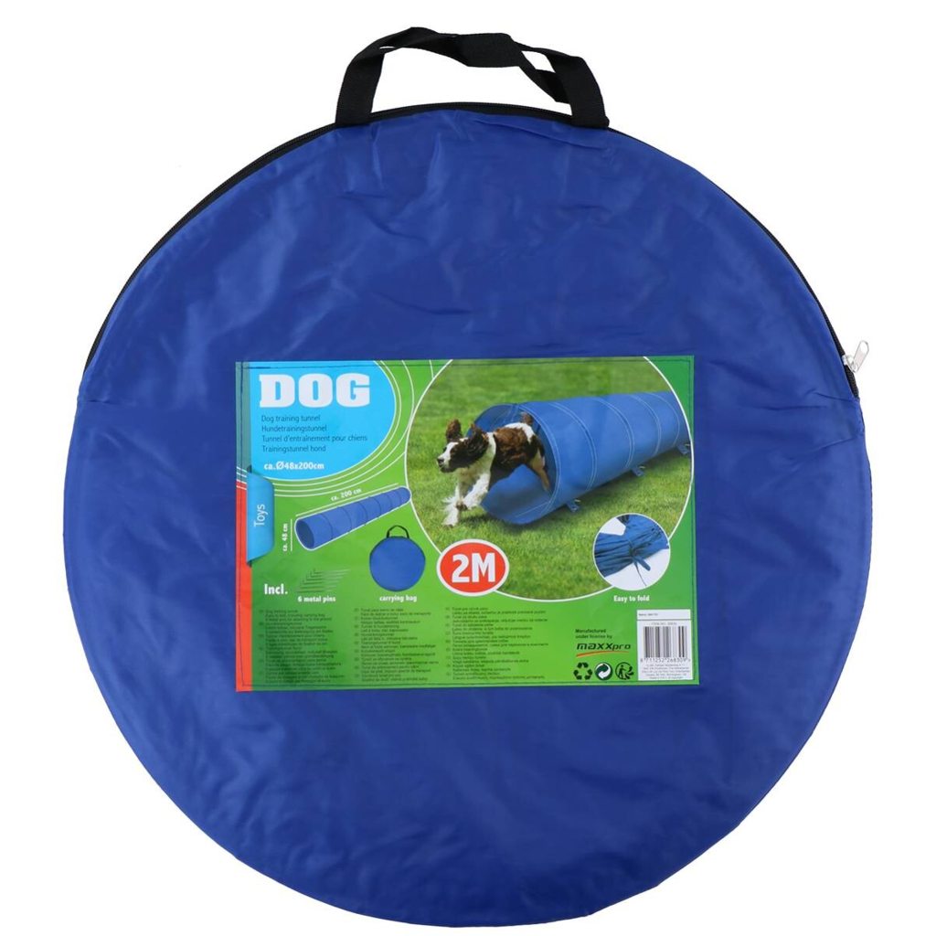 Pet Toys Hundetunnel blau Metall L/D: ca. 200x48 cm 599085600