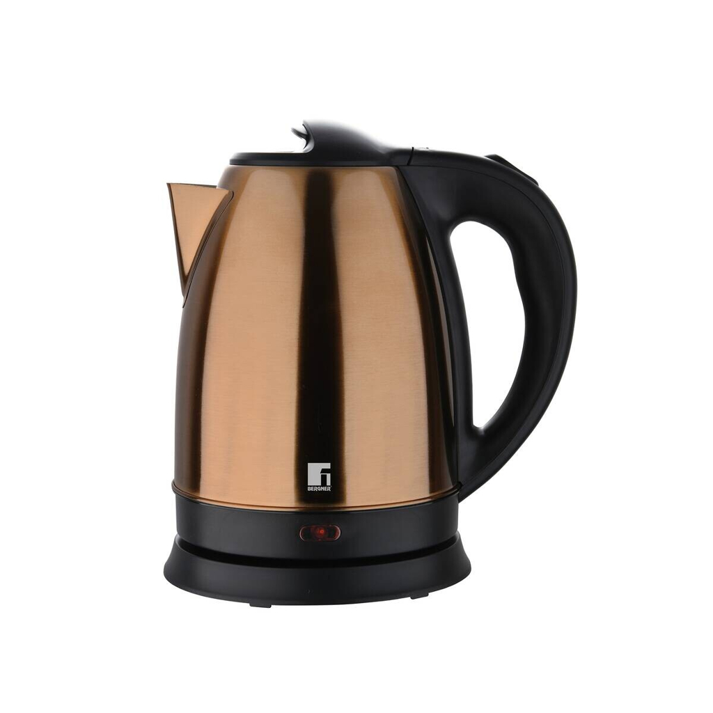 BERGNER Wasserkocher schwarz bronze B/H/L: ca. 18x23,5x21 cm ca. 1,7 l