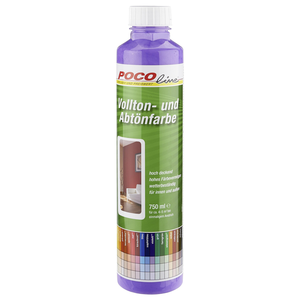 POCOline Vollton- und Abtönfarbe violett ca. 0,75 l
