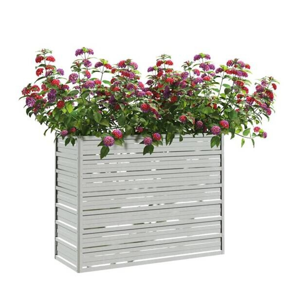 Garten-Hochbeet silber Stahl B/H/L: ca. 40x77x100 cm