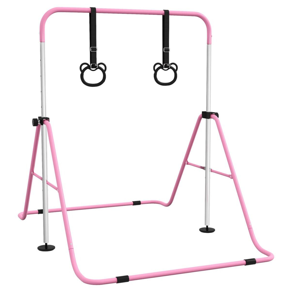HOMCOM Kinderturnstange rosa B/H/L: ca. 105x128x148 cm
