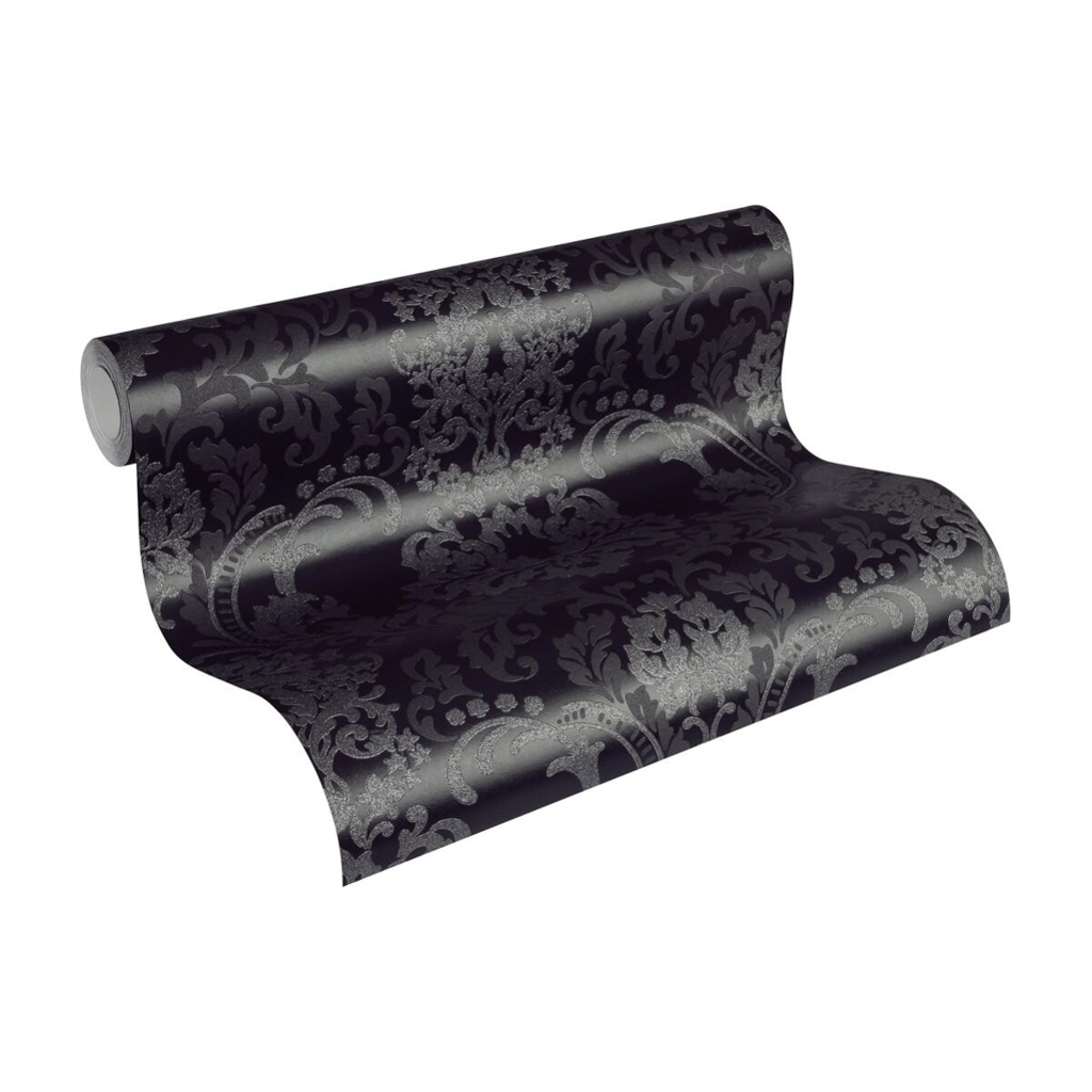 Vliestapete Ornament schwarz B/L: ca. 53x1005 cm