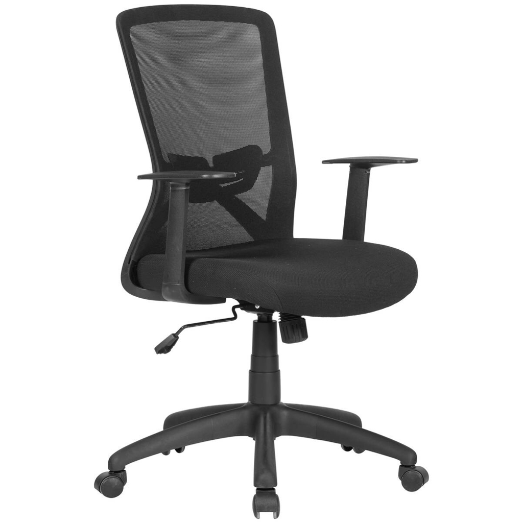 Chefsessel LONG schwarz schwarz schwarz Mesh Webstoff Kunststoff