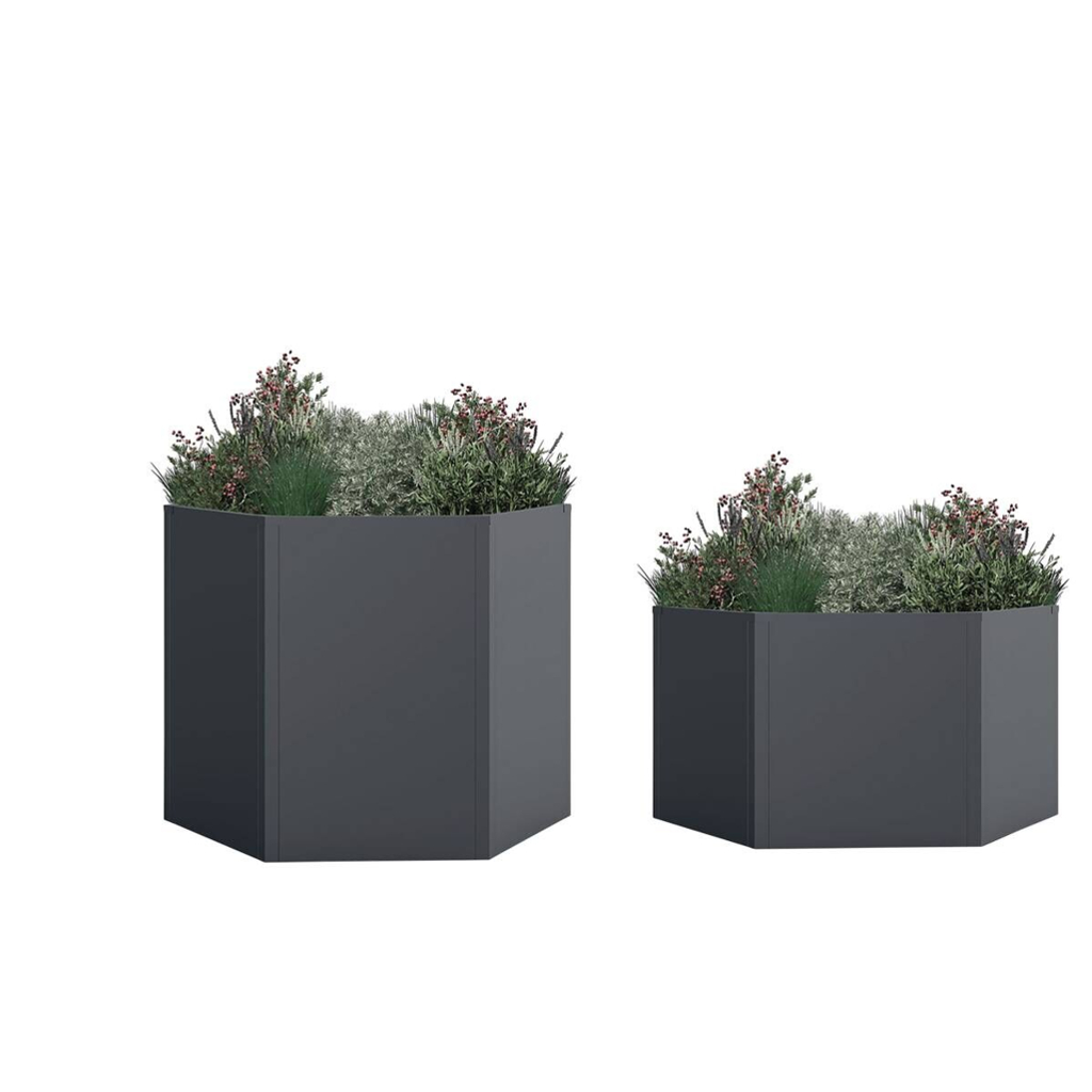 Westmann Hochbeet Varia anthrazit Metall B/H/L: ca. 100x77x200 cm