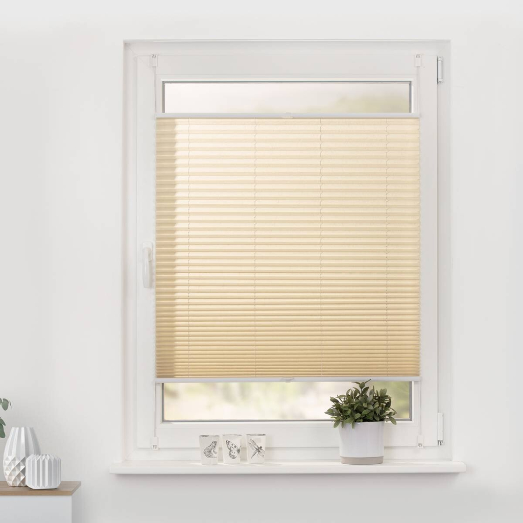 LICHTBLICK Spannplissee creme B/L: ca. 45x130 cm