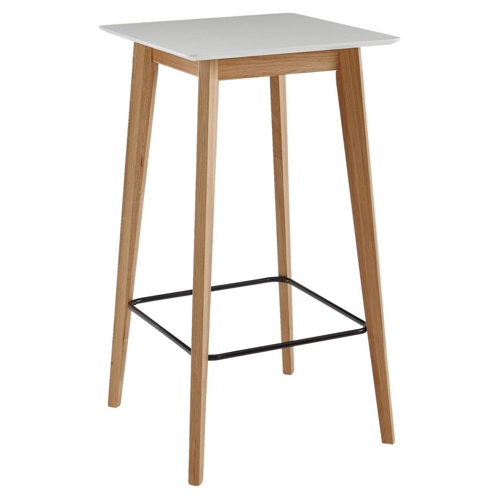 Bartisch weiß natur MDF B/H/T: ca. 60x110x60 cm