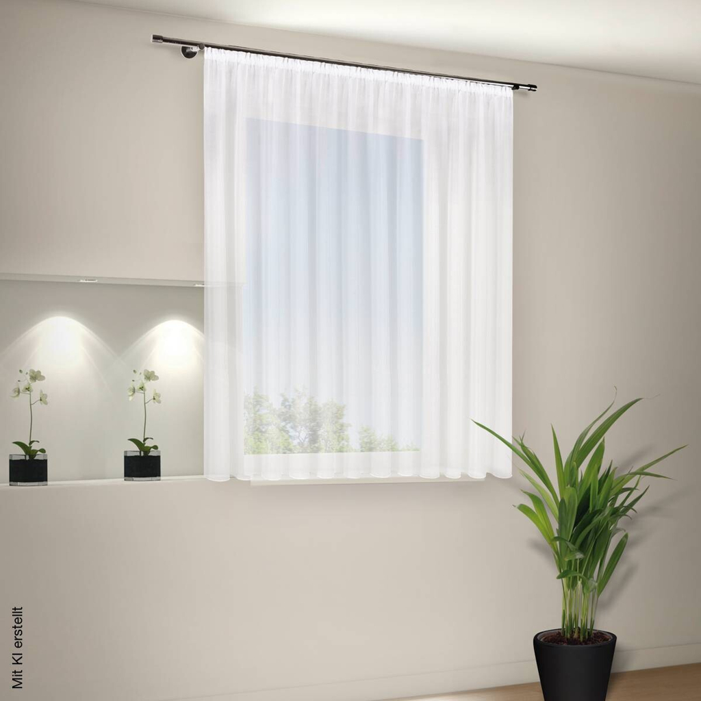 Fertigstore 40938 weiß B/L: ca. 300x180 cm