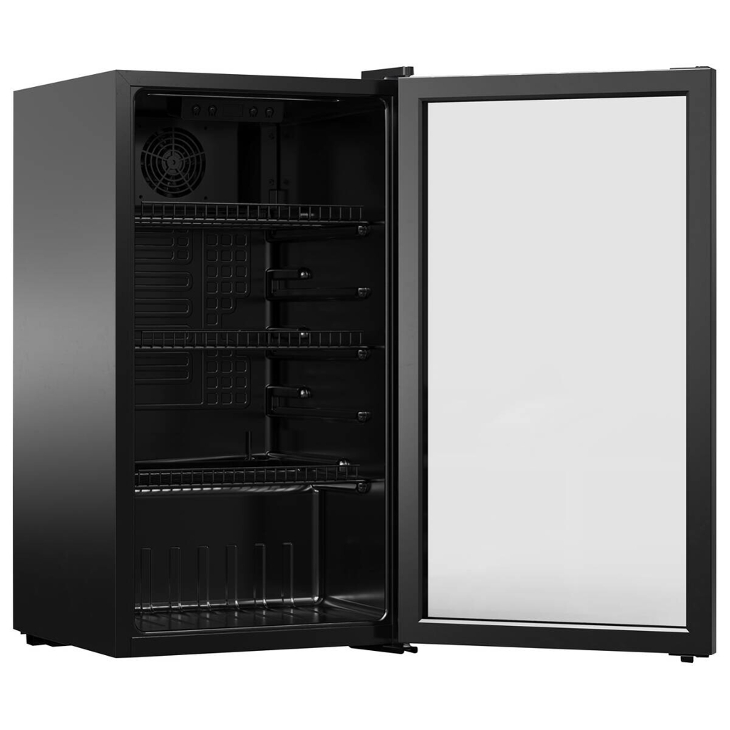 PKM Stand-Kühlschrank GKS83B schwarz B/H/T: ca. 44,5x83x47 cm