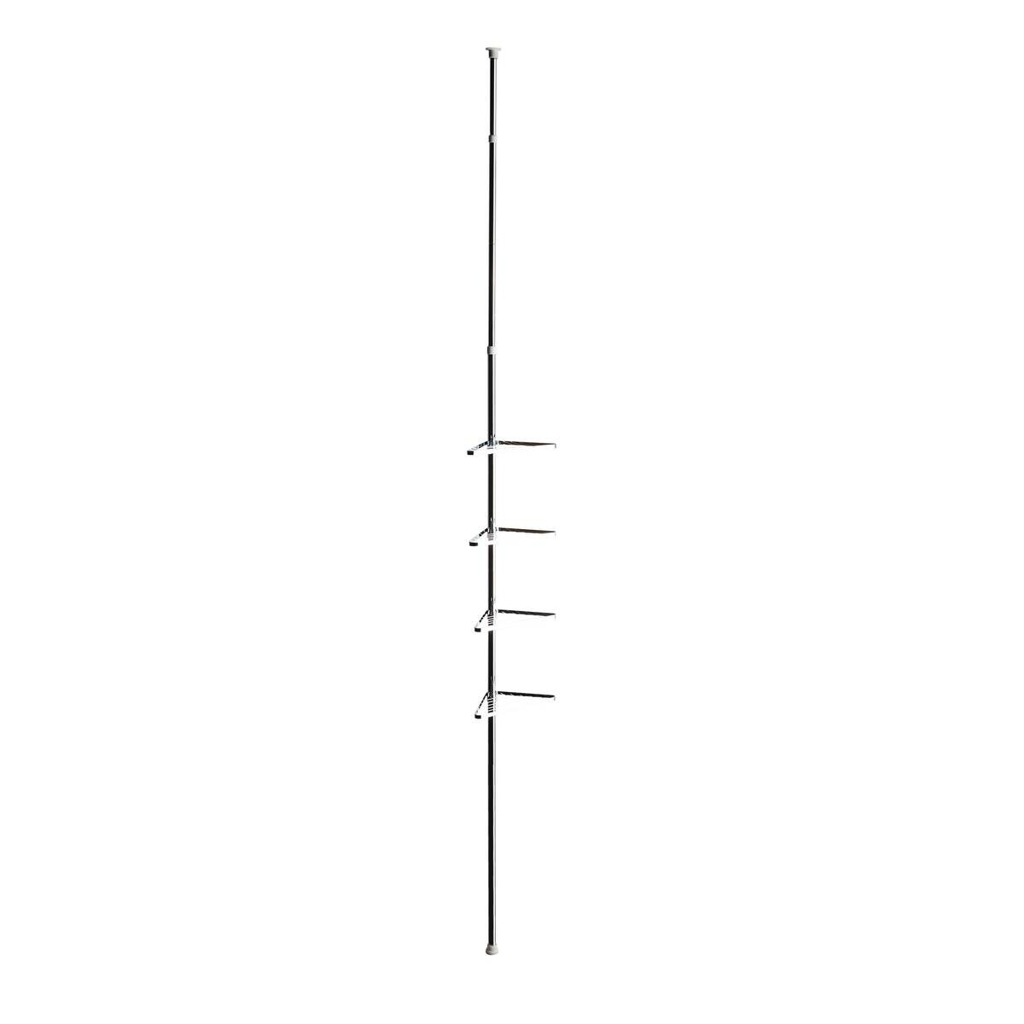 Teleskop-Duschecke silber Metall B/H/L: ca. 10x19x79 cm