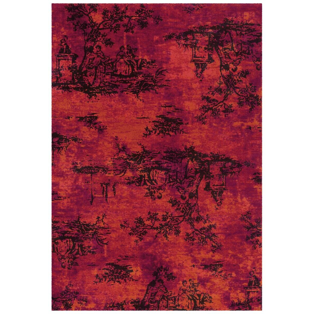 Arte Espina Flachflorteppich Vintage 5206 rot B/H/L: ca. 170x0,4x240 cm