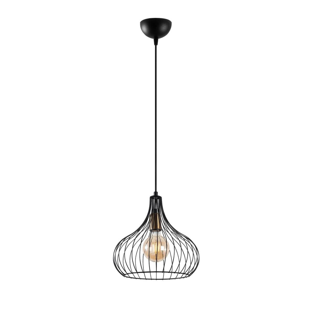 Opviq Pendelleuchte Teldamla-11905 schwarz B/H/T/L/D: ca. 22x120x22x22x22 cm E27 1 Brennstellen