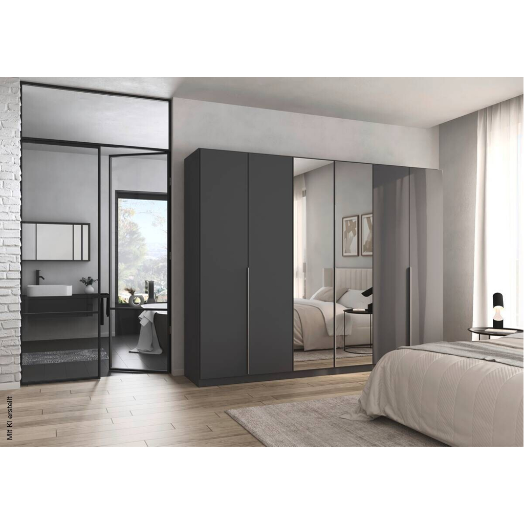Kleiderschrank Alabama grau B/H/T: ca. 271x210x54 cm
