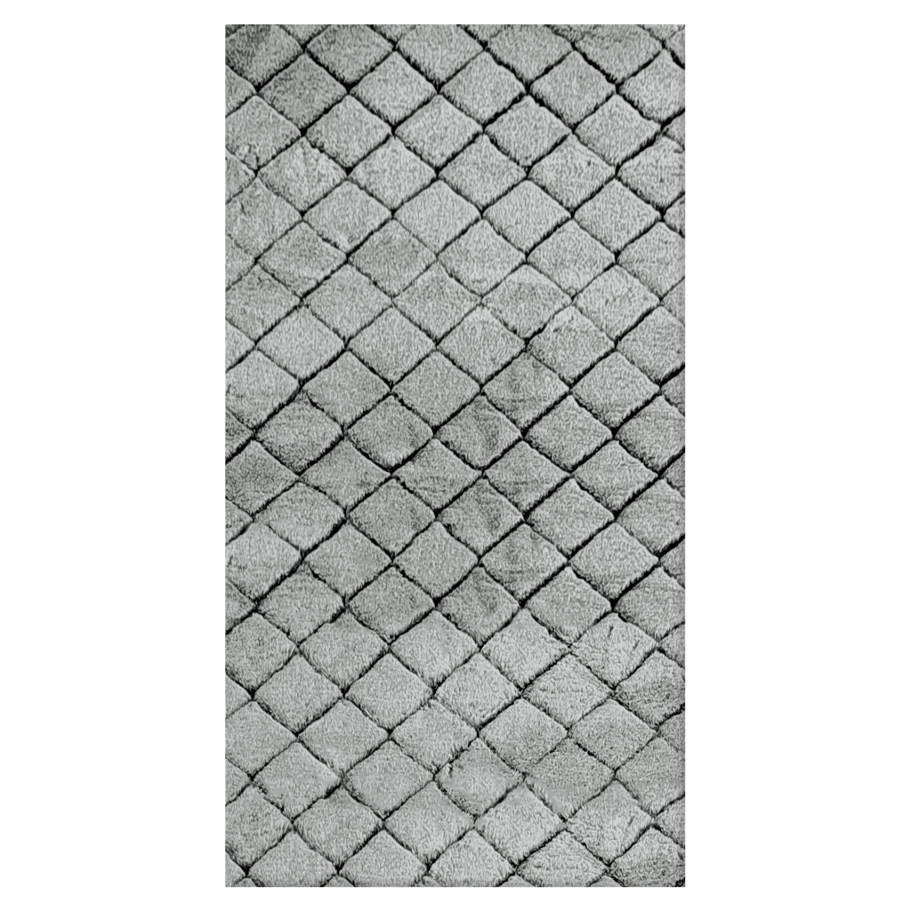 Teppich Vichy grau B/L: ca. 80x150 cm