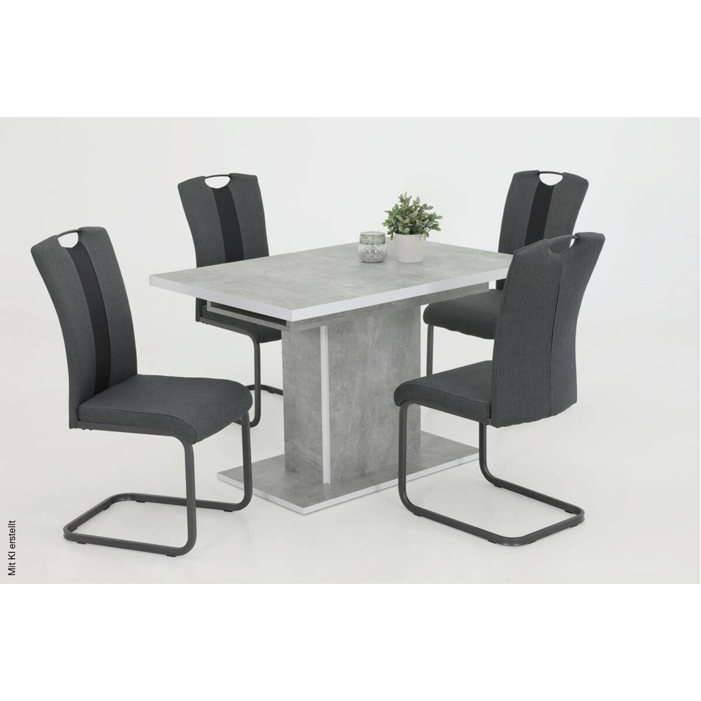 Essgruppe Donau I Beton Holzwerkstoff B/H/T: ca. 160x76x80 cm