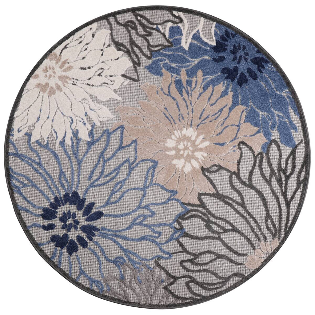 Sanat Outdoorteppich FLORAL grau D: ca. 150 cm