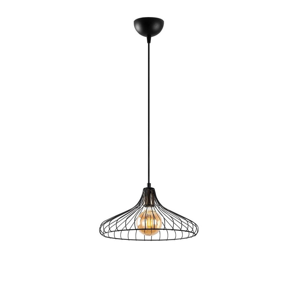 Opviq Pendelleuchte Depay-11250 schwarz Metall B/H/T/L/D: ca. 36x120x36x36x36 cm E27 1 Brennstellen