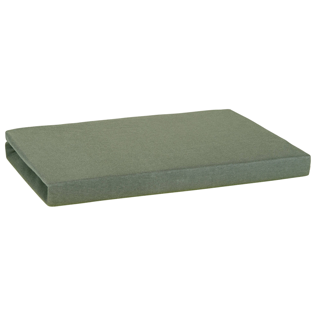 Jersey Spannbetttuch olive Baumwolle B/L: ca. 150x200 cm