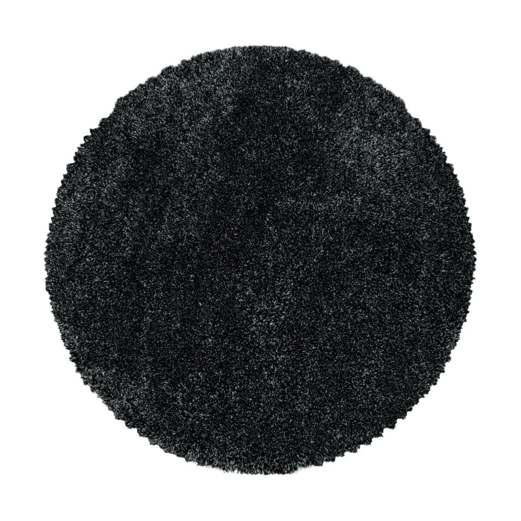 Ayyildiz Teppich FLUFFY anthrazit D: ca. 80 cm