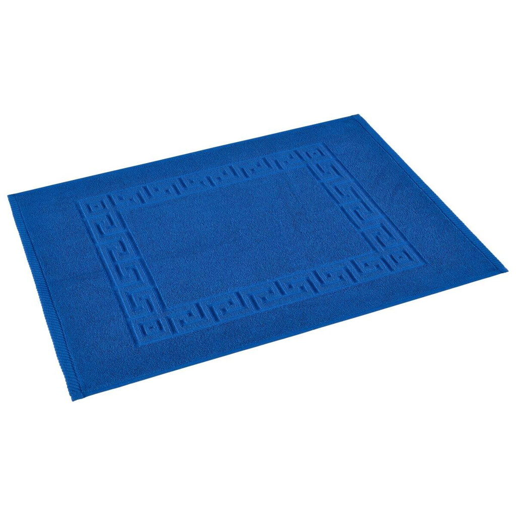 POCOline Duschvorleger Mäander blau Baumwolle B/L: ca. 50x70 cm
