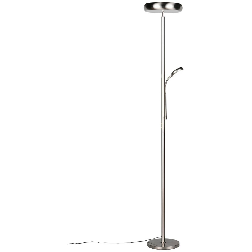 Reality Stehlampe Palermo nickel matt Metall H: ca. 183 cm 1 Brennstellen