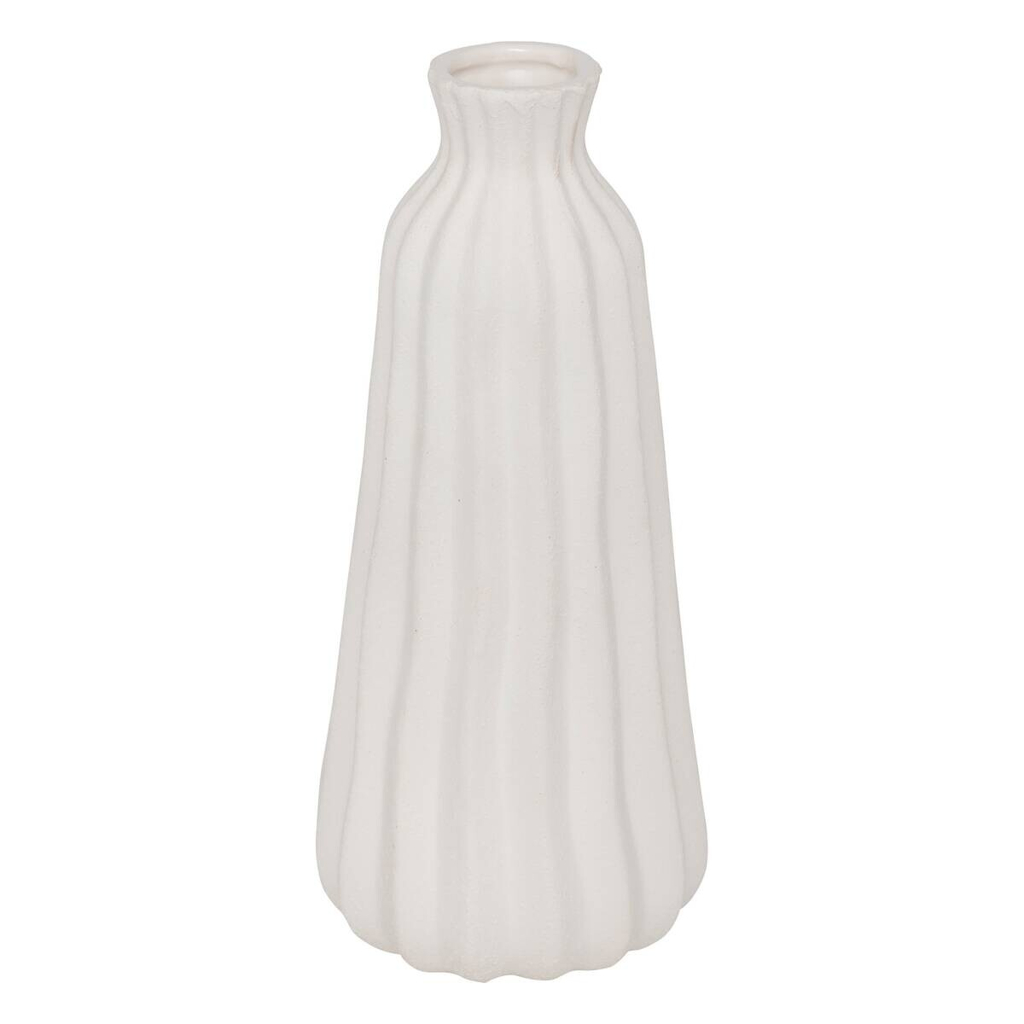 Vase weiß Keramik H: ca. 30 cm