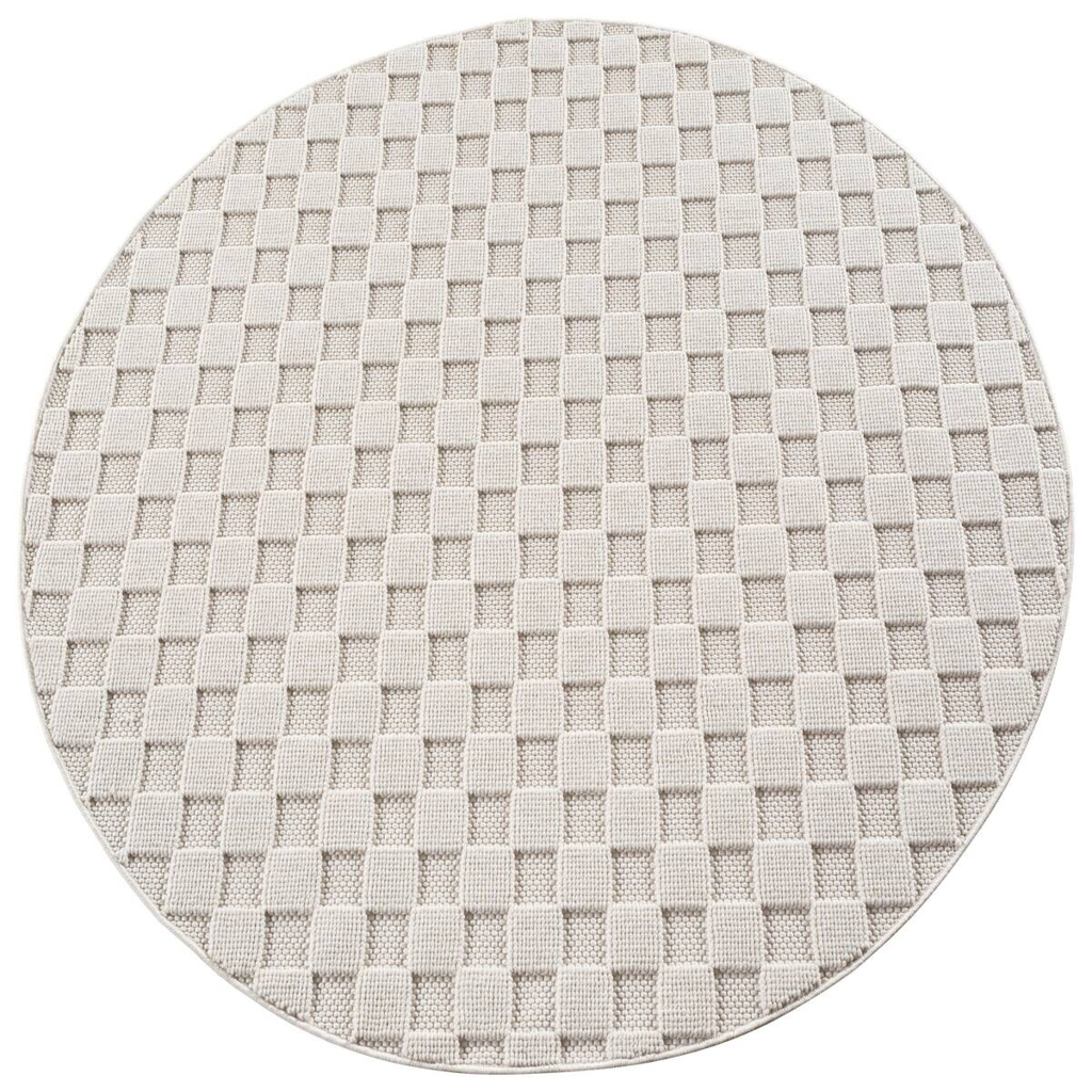 Ayyildiz Kurzflorteppich HELIX creme B/H/L: ca. 120x0,7x120 cm