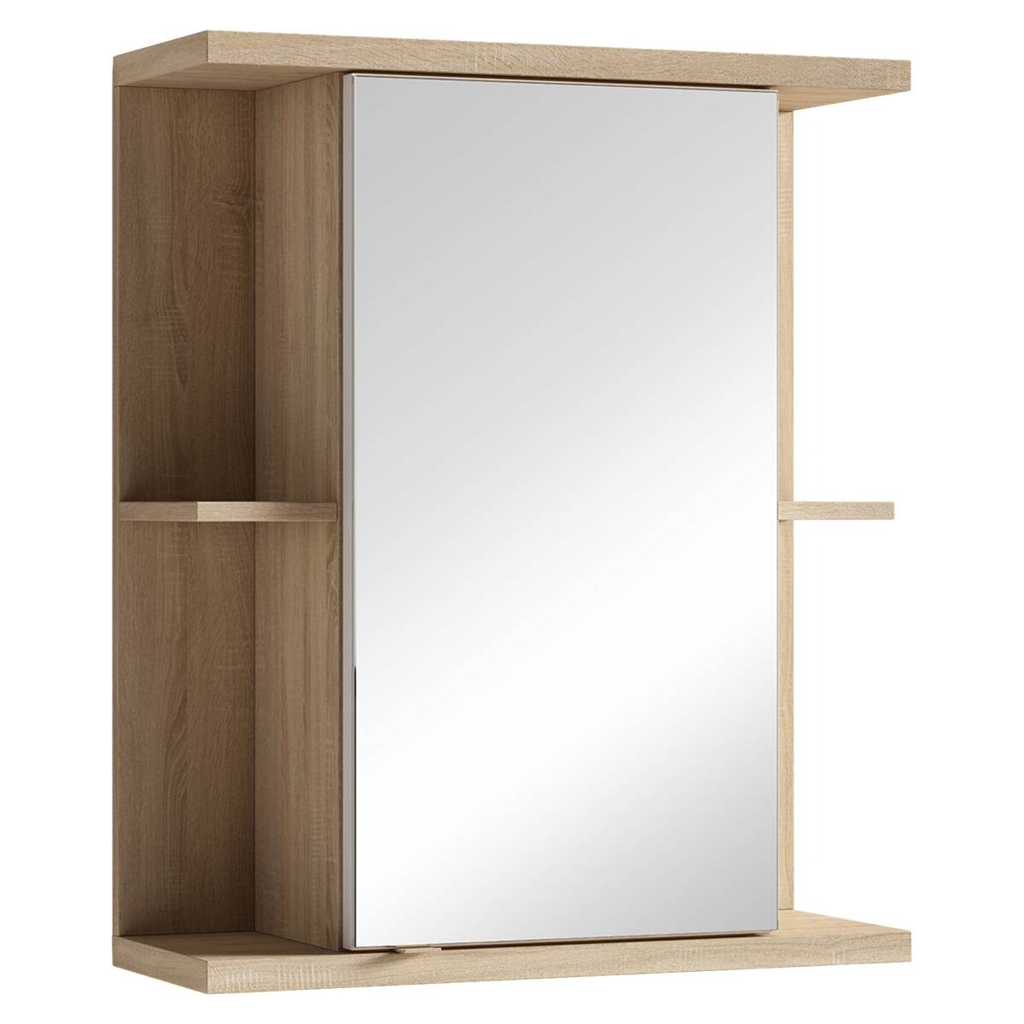 Spiegelschrank NEBRASKA Eiche Nachbildung B/H/T: ca. 60x70x25 cm