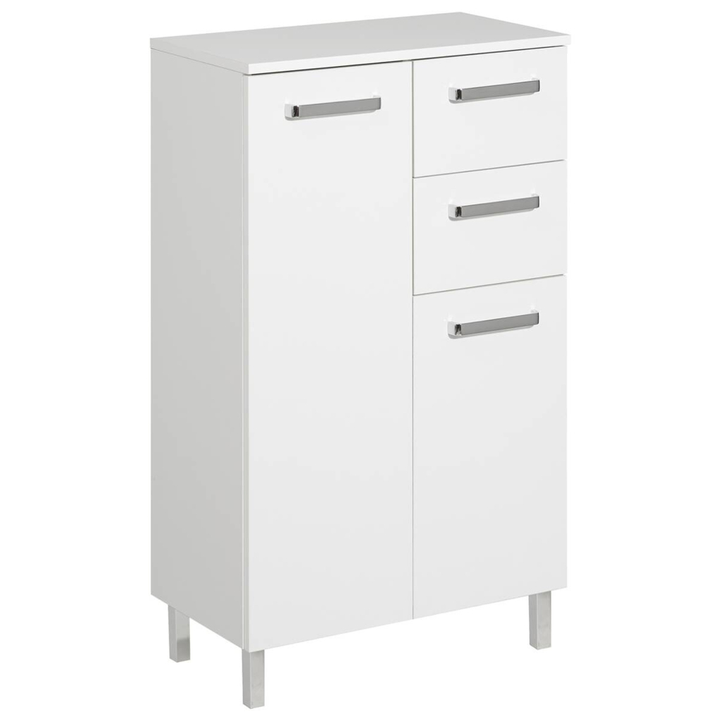 Unterschrank Quickset 312 weiß glanz B/H/T: ca. 60x100,5x33 cm