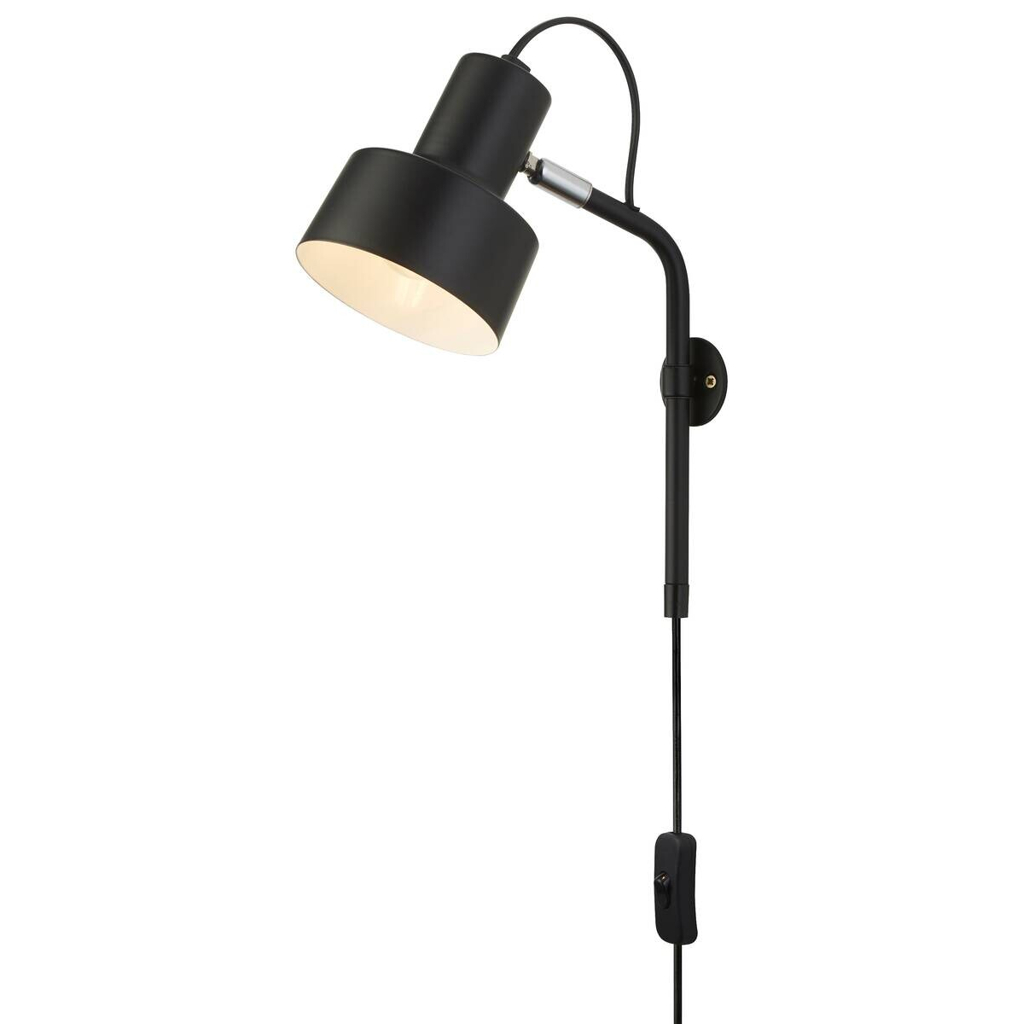 Searchlight Wandleuchte Conical schwarz Stahl B/H/T: ca. 11x27,5x21 cm E14 1 Brennstellen