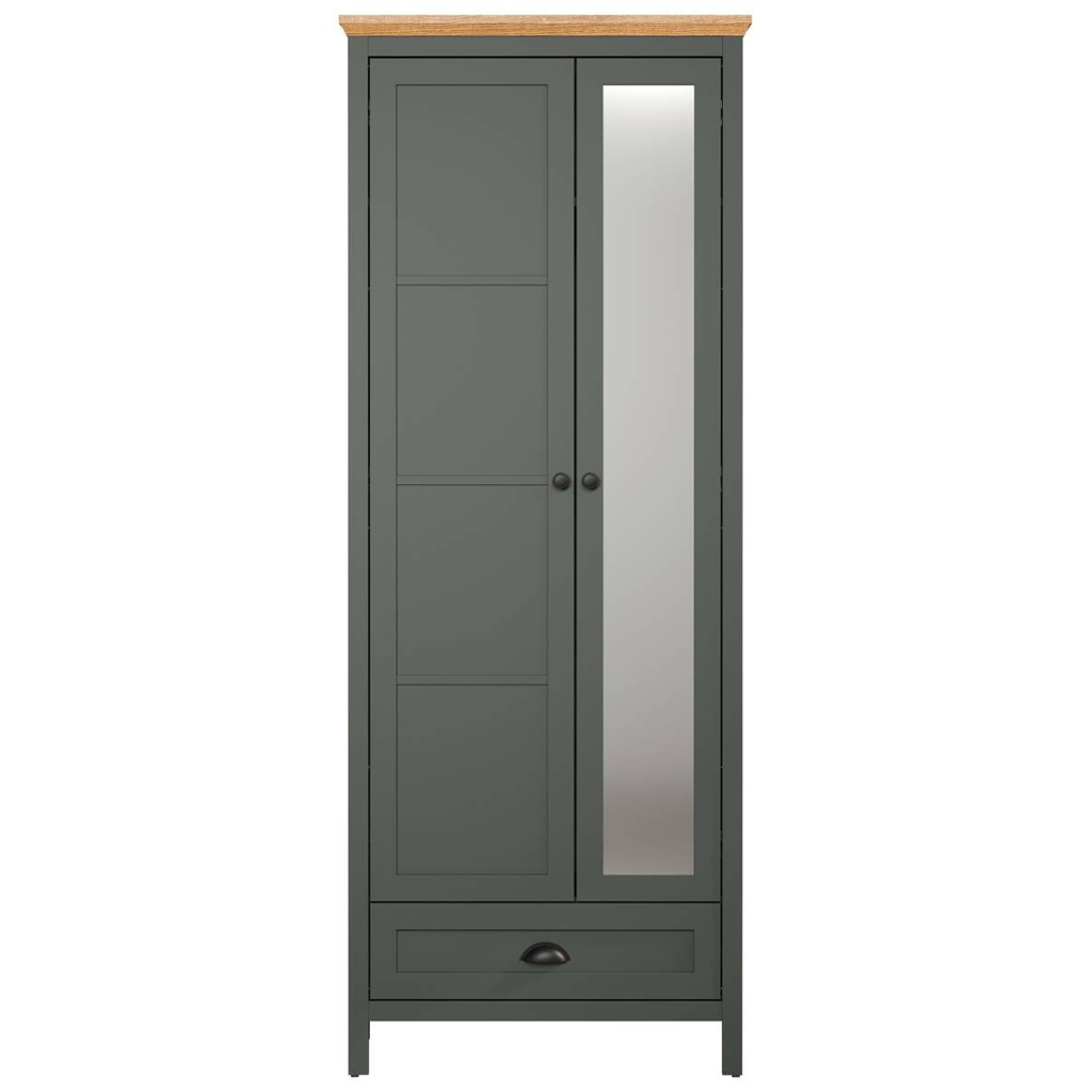 Garderobenschrank Stanton tannengrün Eiche Evoke Coast Nachbildung B/H/T: ca. 77x198x39 cm