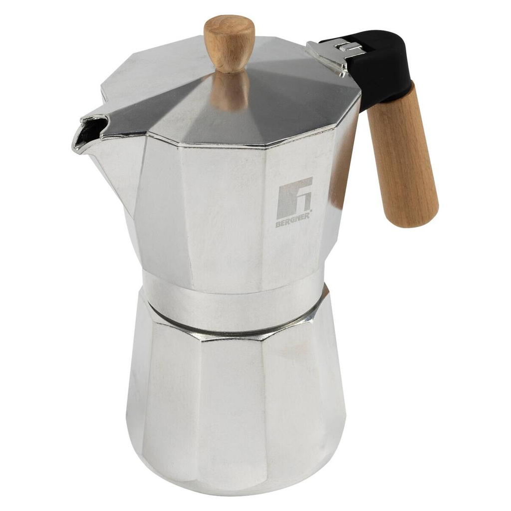 BERGNER Espressokocher COFFEE & TEA LOVERS weiß Silikon B/H/L: ca. 10x21x17 cm